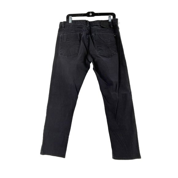 Calvin Klein Skinny Narrow Leg Women's Black Denim Button Fly Jeans Size 32Wx29 - Picture 3 of 12